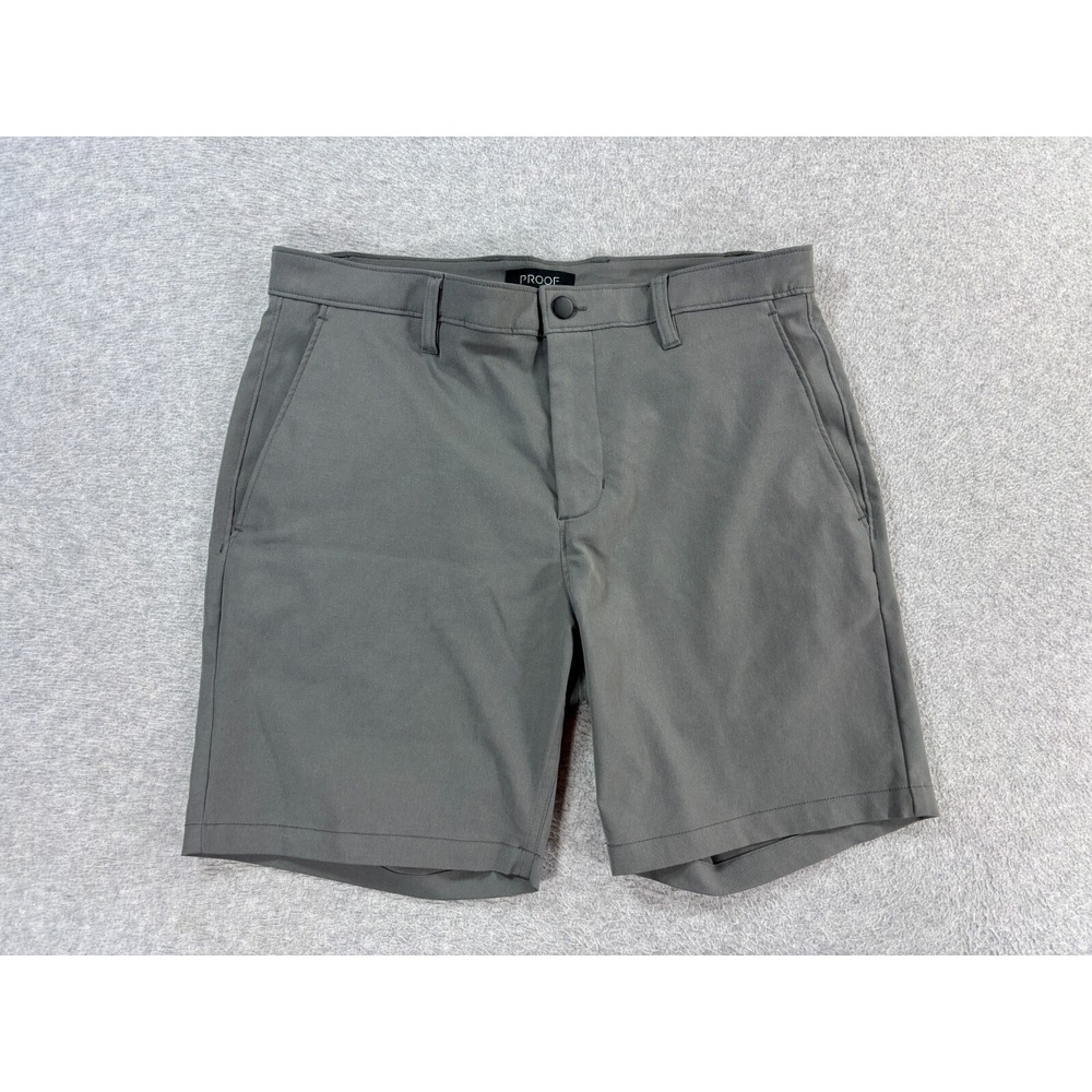 Proof Huckberry Performance TECH‎ Chino Shorts (Men's 33) Gray - 8"